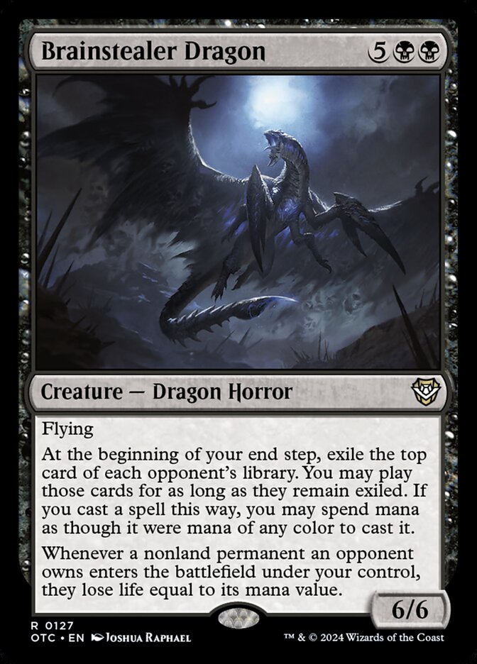 Brainstealer Dragon (127) - Outlaws of Thunder Junction Commander (OTC)
