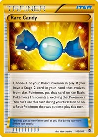 Rare Candy 105 Secret Rare (105) - Plasma Blast (PLB)