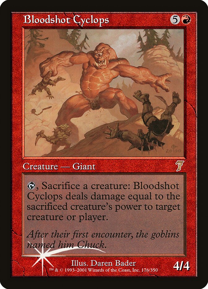 Bloodshot Cyclops (176) - Seventh Edition (7ED)