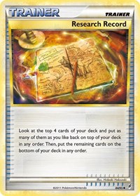 Research Record (84) - Call of Legends (CL)