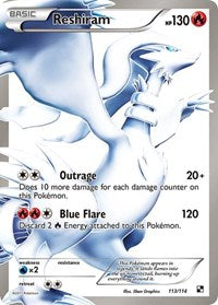 Reshiram 113 Full Art (113) - Black and White (BLW)