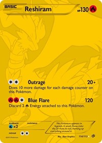 Reshiram 114 Full Art Secret Rare (114) - Legendary Treasures (LTR)