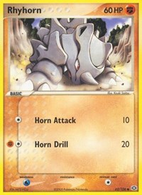 Rhyhorn (62) - EX Emerald (EM)
