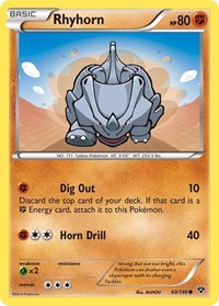 Rhyhorn (60) - XY Base Set (XY)