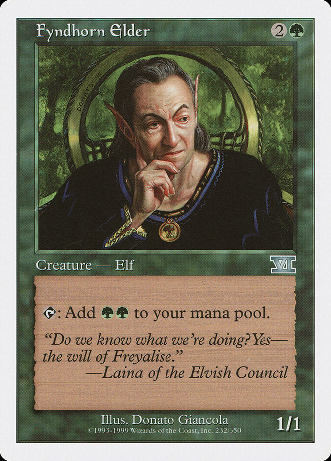 Fyndhorn Elder (232) - Classic Sixth Edition (6ED)