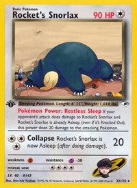 Rockets Snorlax (33) - Gym Heroes (G1)