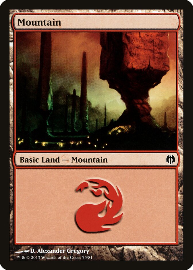 Mountain (75) - Duel Decks: Heroes vs. Monsters (DDL)