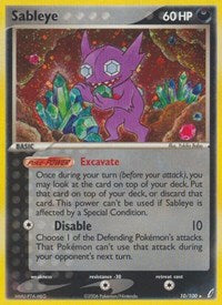 Sableye (10) - EX Crystal Guardians (CG)