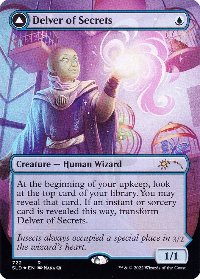 Delver of Secrets // Insectile Aberration (722) - Secret Lair Drop (SLD)
