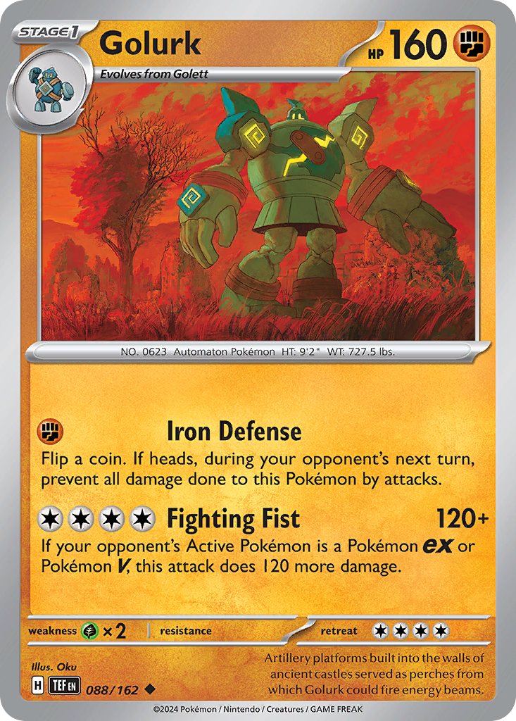 Golurk (88/162) - [Reverse Holo] Temporal Forces (TEF)