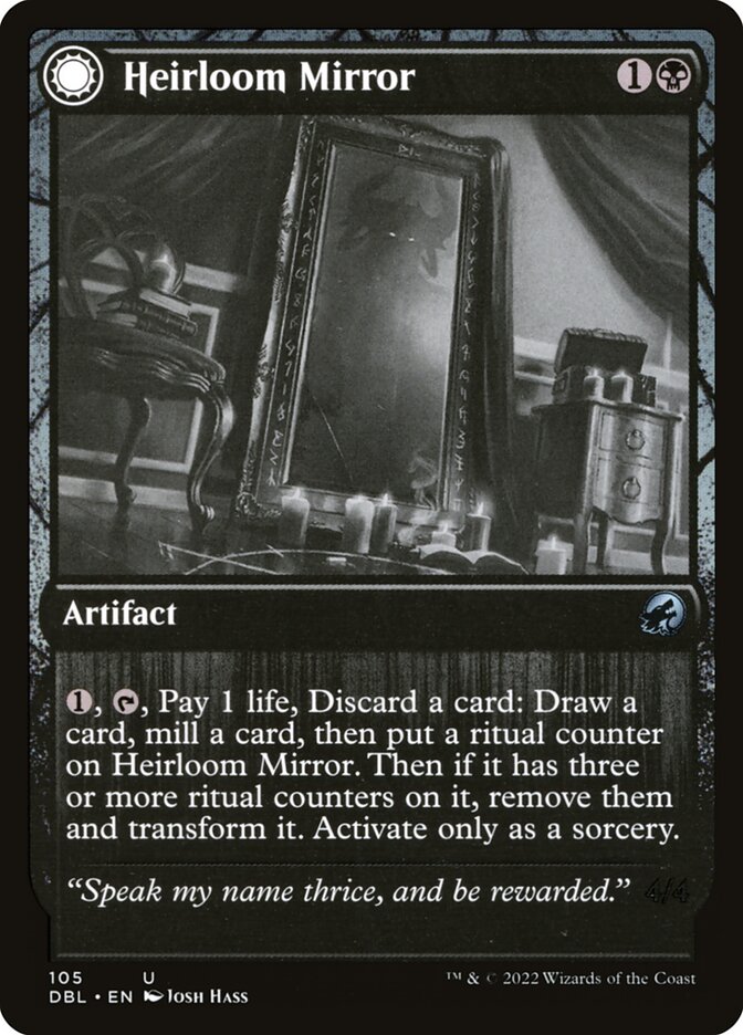 Heirloom Mirror // Inherited Fiend - [Foil] Innistrad: Double Feature (DBL)