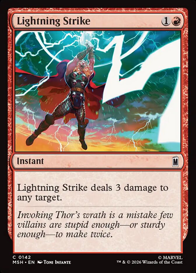 Lightning Strike (142) - Marvel Super Heroes (MSH)