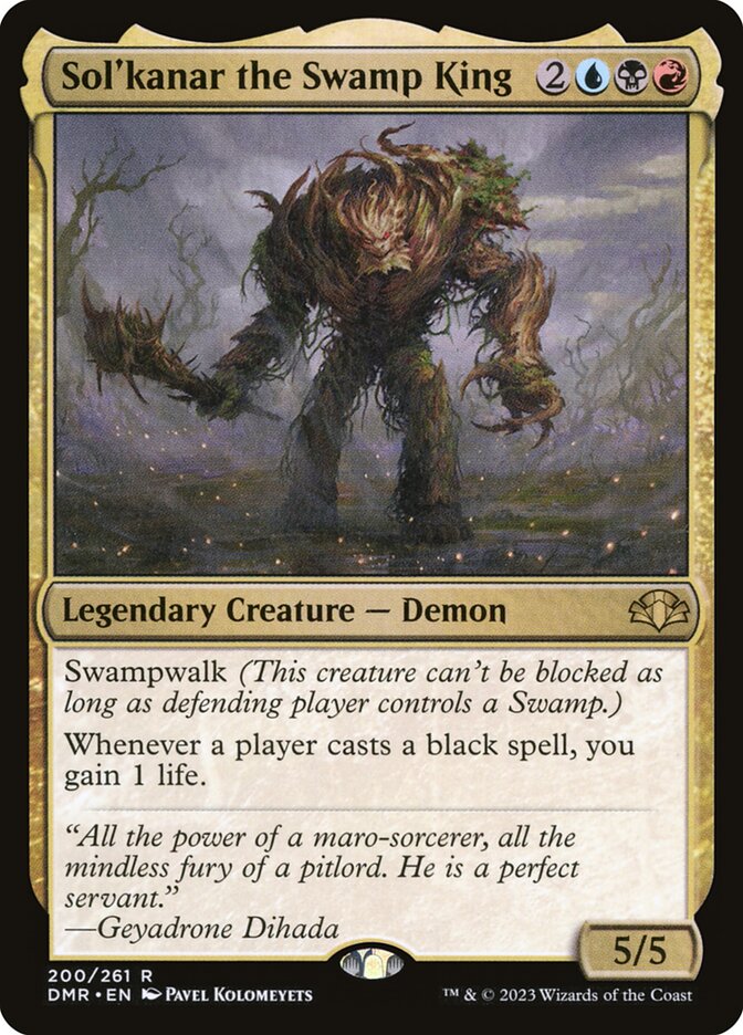 Sol'kanar the Swamp King (200) - Dominaria Remastered (DMR)
