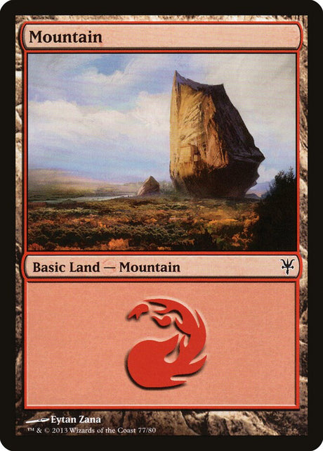 Mountain (77) - Duel Decks: Sorin vs. Tibalt (DDK)