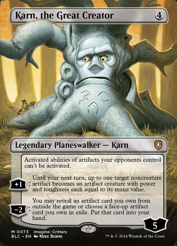 Karn, the Great Creator - [Foil, Borderless] Bloomburrow Commander (BLC)