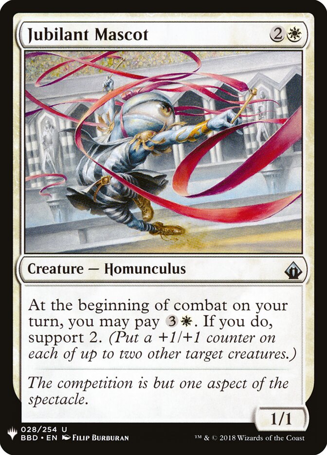 Jubilant Mascot (BBD-28) - The List (PLST)