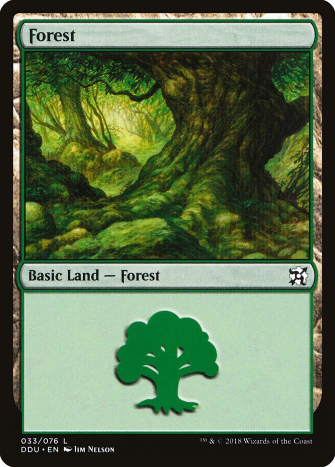 Forest (33) - Duel Decks: Elves vs. Inventors (DDU)