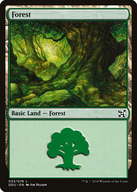 Forest (33) - Duel Decks: Elves vs. Inventors (DDU)
