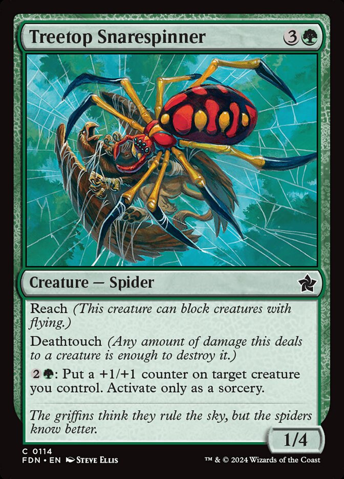 Treetop Snarespinner - [Foil] Foundations (FDN)