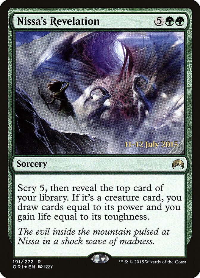 Nissa's Revelation (191s) - Magic Origins Promos (PORI)