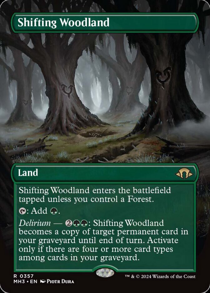 Shifting Woodland - [Foil, Borderless] Modern Horizons 3 (MH3)