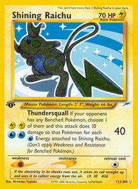 Shining Raichu (111) - Neo Destiny (N4)