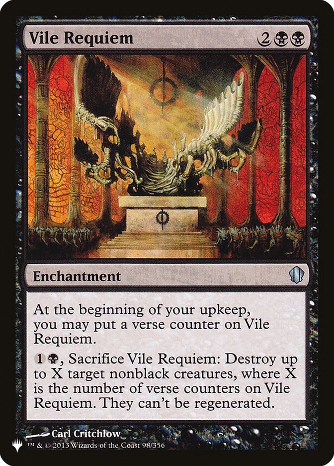Vile Requiem (C13-98) - The List (PLST)