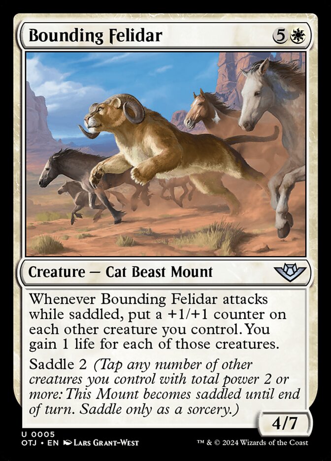 Bounding Felidar (5) - Outlaws of Thunder Junction (OTJ)