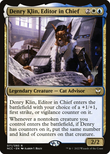 Denry Klin, Editor in Chief (71p) - New Capenna Commander Promos (PNCC)
