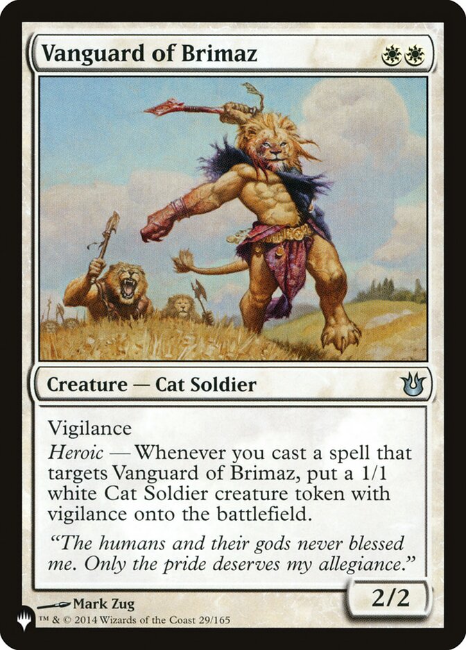 Vanguard of Brimaz (BNG-29) - The List (PLST)