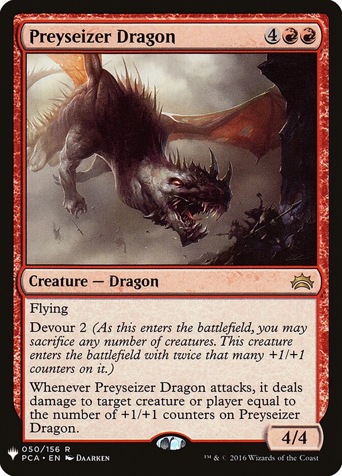 Preyseizer Dragon (PCA-50) - The List (PLST)