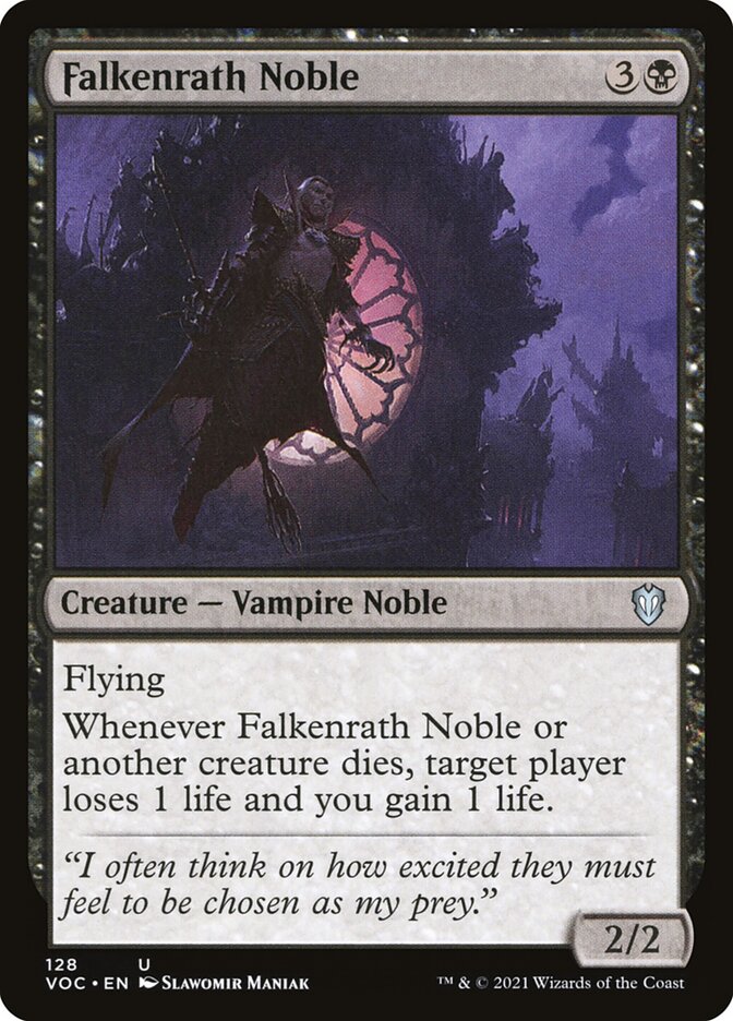 Falkenrath Noble (128) - Crimson Vow Commander (VOC)