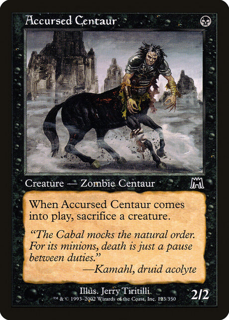 Accursed Centaur (123) - Onslaught (ONS)