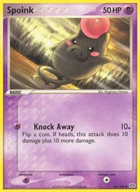 Spoink (65) - EX Emerald (EM)