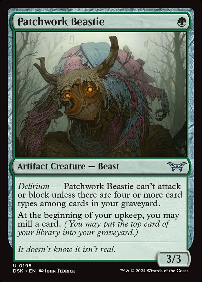 Patchwork Beastie - [Foil] Duskmourn: House of Horror (DSK)