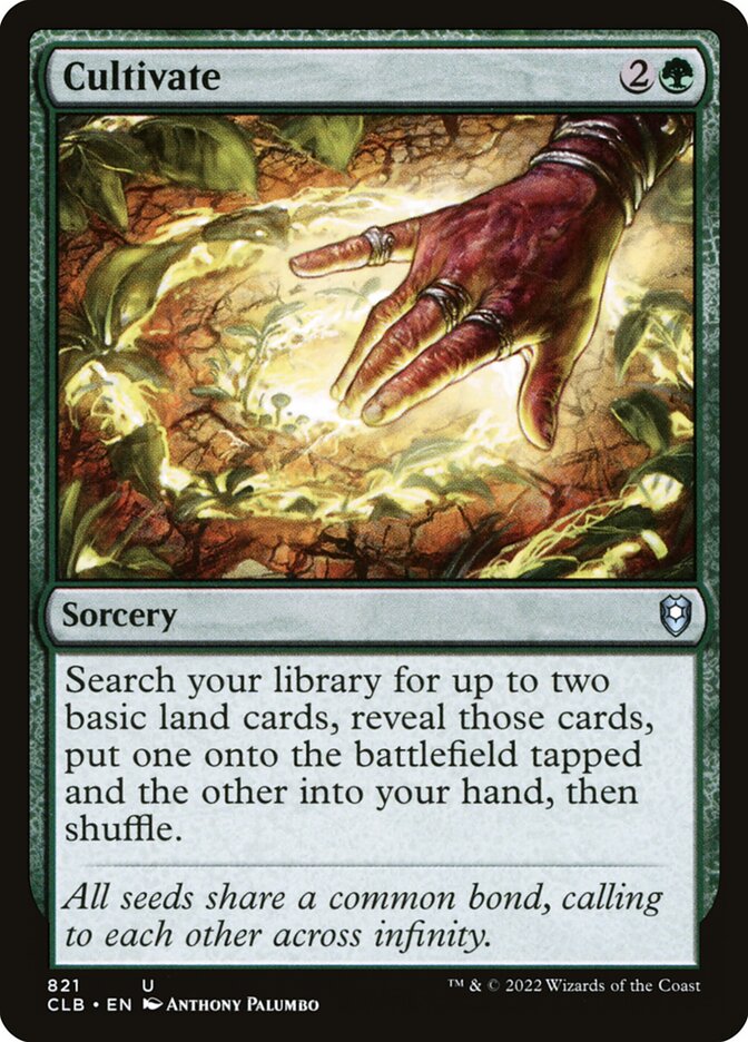 Cultivate (821) - Commander Legends: Battle for Baldur's Gate (CLB)