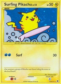 Surfing Pikachu (114) - Rising Rivals (RR)