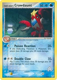 Team Aquas Crawdaunt (14) - EX Team Magma vs Team Aqua (MA)