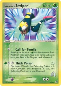 Team Aquas Seviper (17) - EX Team Magma vs Team Aqua (MA)