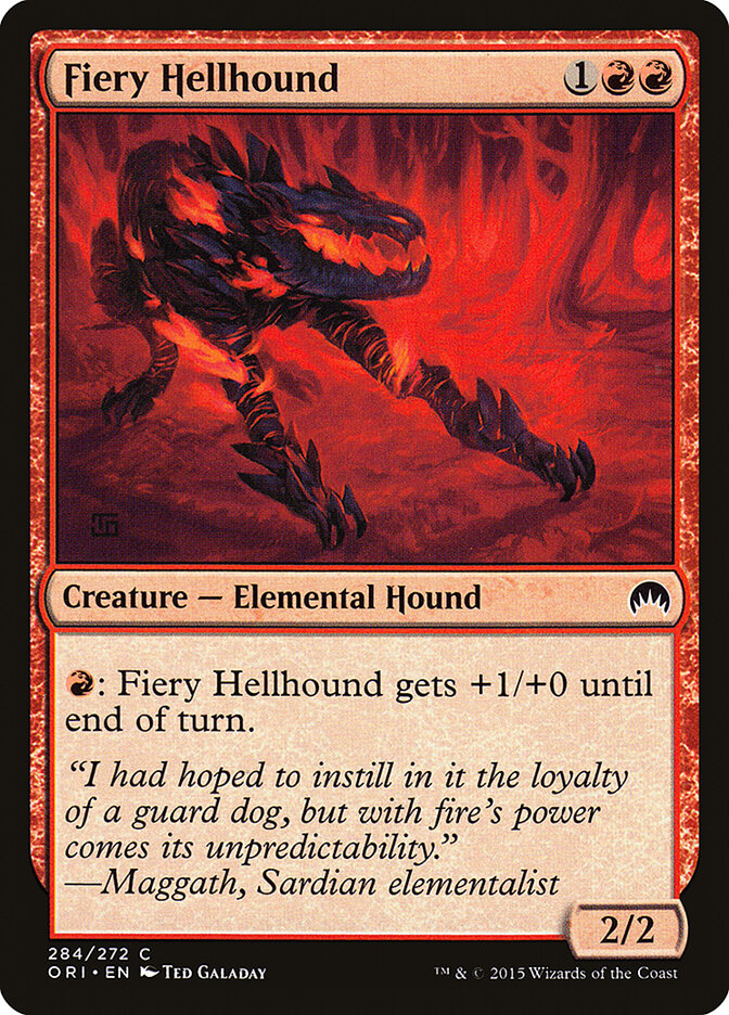 Fiery Hellhound (284) - Magic Origins (ORI)