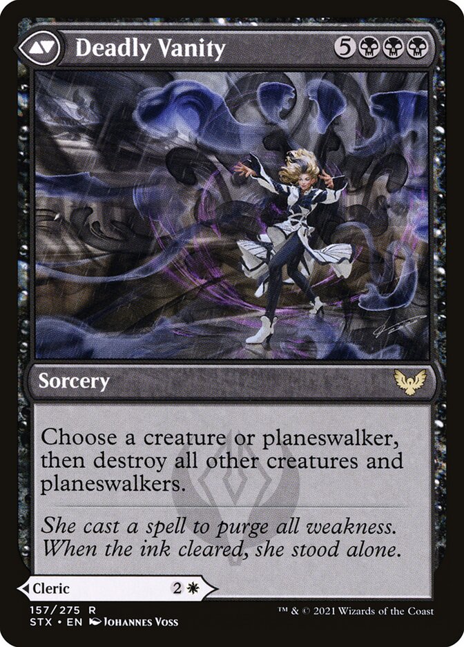 Selfless Glyphweaver // Deadly Vanity (157) - Strixhaven: School of Mages (STX)