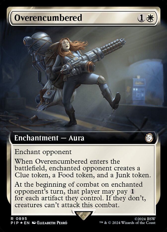 Overencumbered - [Surge Foil, Extended Art] Fallout (PIP)