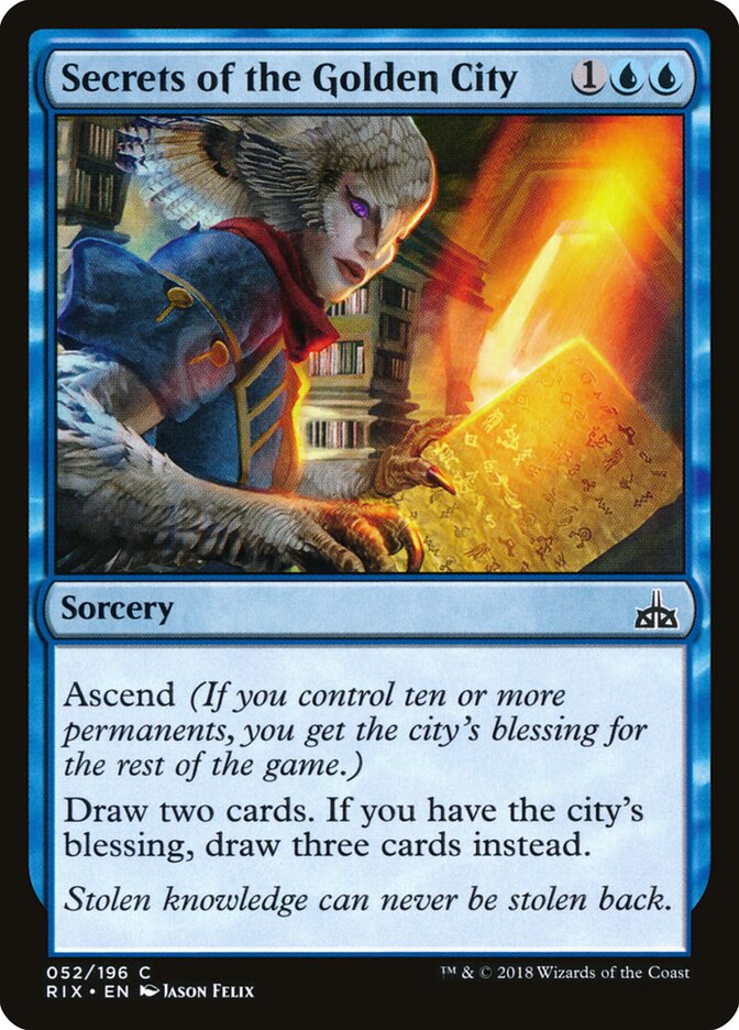 Secrets of the Golden City (52) - Rivals of Ixalan (RIX)