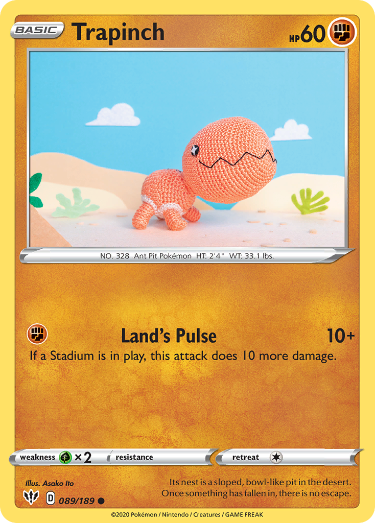 Trapinch (89/189) - [Reverse Holo] Darkness Ablaze (DAA)