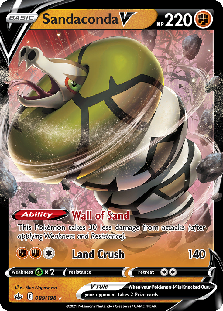 Sandaconda V (89/198) - [Holo Foil] Chilling Reign (CRE)