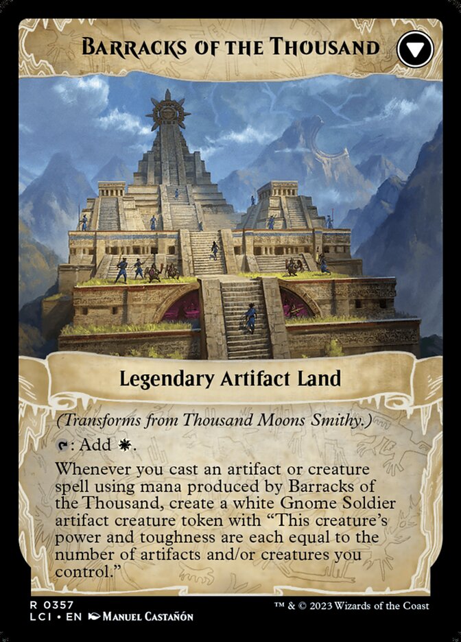Thousand Moons Smithy // Barracks of the Thousand (357) - The Lost Caverns of Ixalan (LCI)