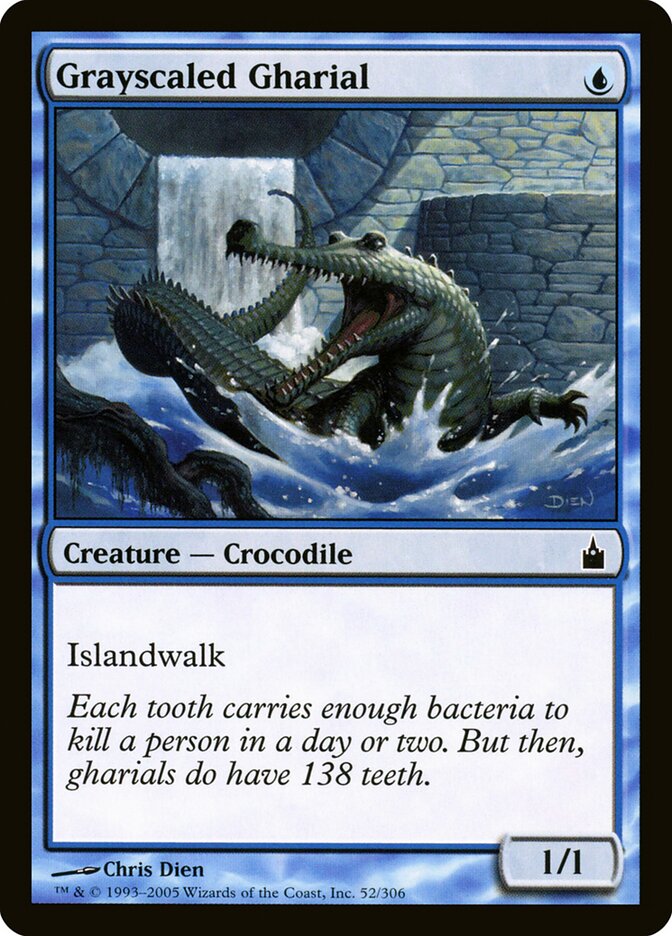 Grayscaled Gharial (52) - Ravnica: City of Guilds (RAV)