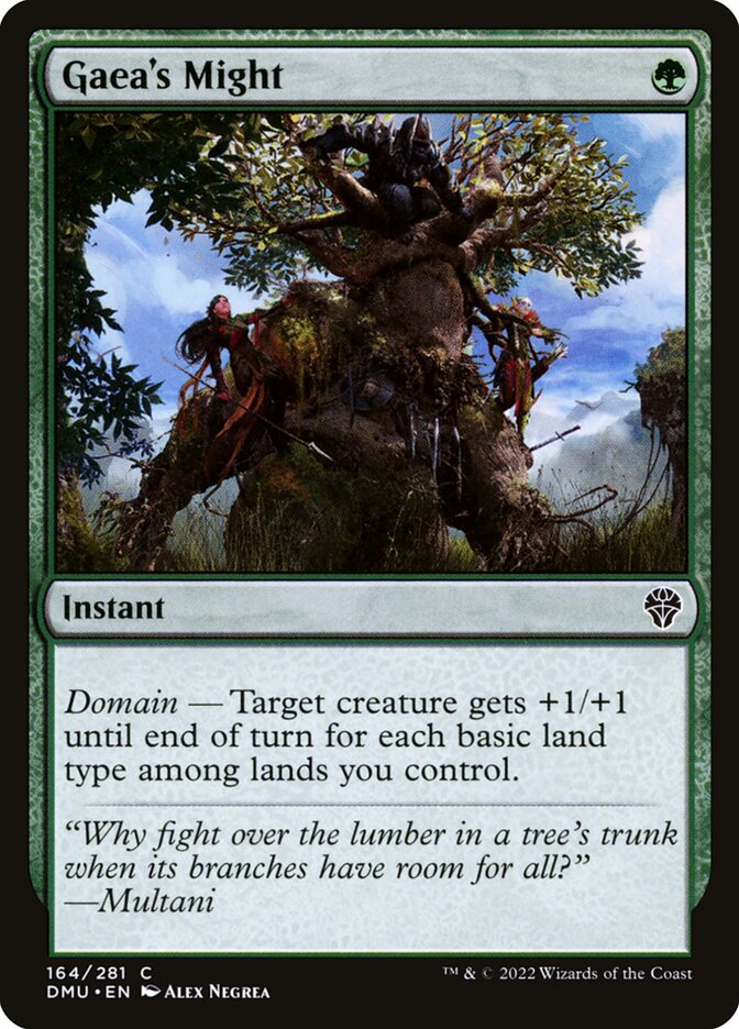 Gaea's Might (164) - Dominaria United (DMU)