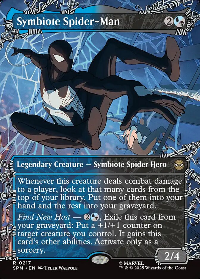 Symbiote Spider-Man (217) - [Foil, Showcase] Marvel's Spider-Man (SPM)