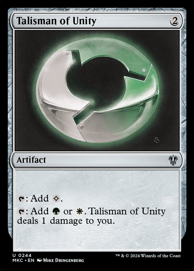 Talisman of Unity (244) - Murders at Karlov Manor Commander (MKC)